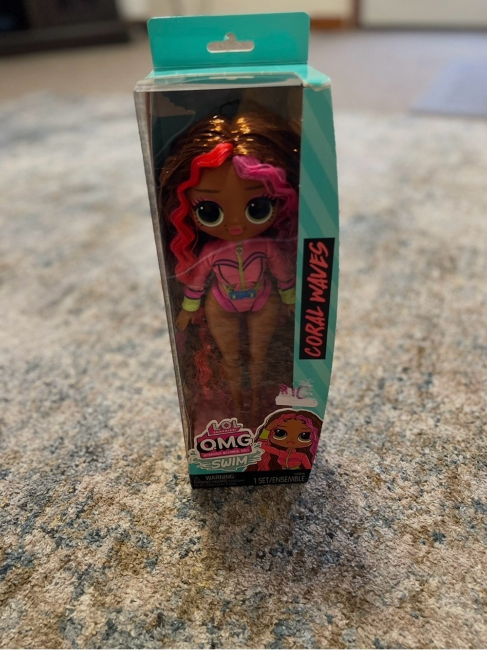 L.O.L. OMG Swim Coral Waves Doll - Pink & Teal Outfit